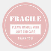 郵送および包装気に付き脆性ハンドル ラウンドシール (正面)