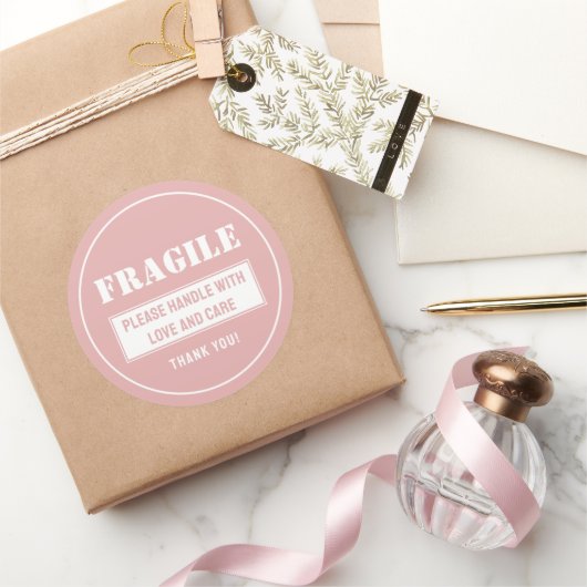郵送および包装気に付き脆性ハンドル ラウンドシール (ギフト)