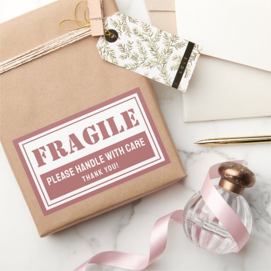 郵送および包装気に付き脆性ハンドル 長方形シール (ギフト)