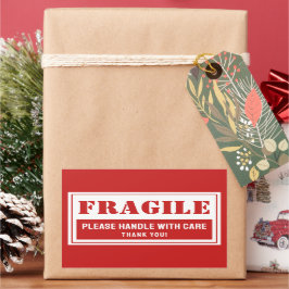 郵送および包装気に付き脆性ハンドル 長方形シール