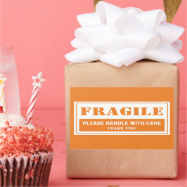 郵送および包装気に付き脆性ハンドル 長方形シール