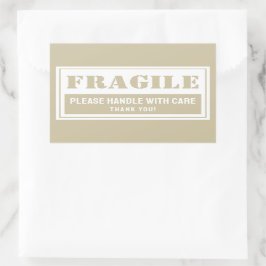郵送および包装気に付き脆性ハンドル 長方形シール