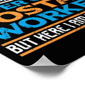 郵送すごい人クール郵便局私は夢にも思わなかった ポスター (角)