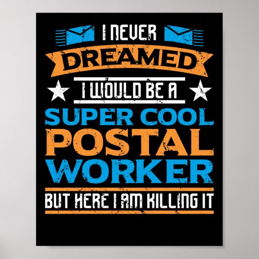 郵送すごい人クール郵便局私は夢にも思わなかった ポスター (正面)