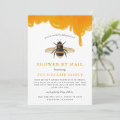 郵送でおくる蜂をテーマにしたベビーシャワー 招待状 (スタンド正面)