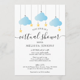 郵送でバーチャルオンライン長距離シャワー 招待状