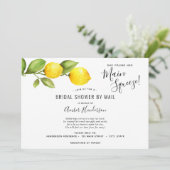 郵送による「Main Squeeze Lemons」ブライダルシャワー 招待状 (スタンド正面)