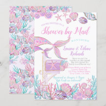 郵送のマーメイドベイビーシャワー