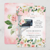 郵送の花のシャワー | ソーシャルディスタンス 招待状 (正面/裏面)