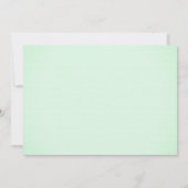 郵送ベビーシャワー 水彩の少年フェアリー ウサギ 招待状 (裏面)