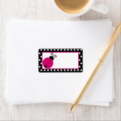 郵送先住所（黒春の時間女性のバグ） ラベル (インサイチュ)