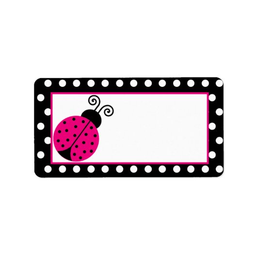 郵送先住所（黒春の時間女性のバグ） ラベル (正面)