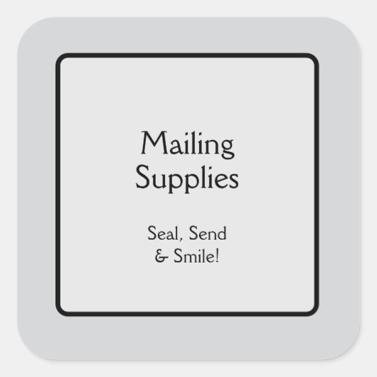 郵送 スクエアシール (正面)
