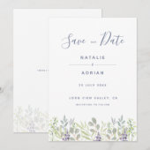 郷土の夢見るような、オリーブとローズマリーの香り漂う場所 セーブザデート (正面/裏面)