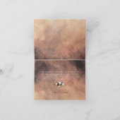 郷土色豊かな森の羽毛と花の開花 サンキューカード (内部)