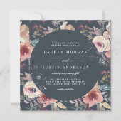 郷愁に満ちた庭園フローラスクエア結婚ーズ 招待状 (正面)