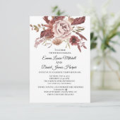 郷愁の秋の花　水彩画 招待状 (スタンド正面)