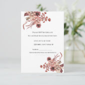 郷愁の秋の花　水彩 出欠カード (スタンド正面)