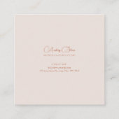 郷愁の秋　湖　山　黄金のフレーム スクエア名刺 (裏面)