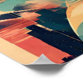 郷愁ひねり未来主義の女性ポスター ポスター (角)