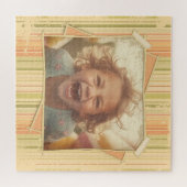 郷愁。フォトエフェグランジクトテンプレートヴィンテージ ジグソーパズル (横)