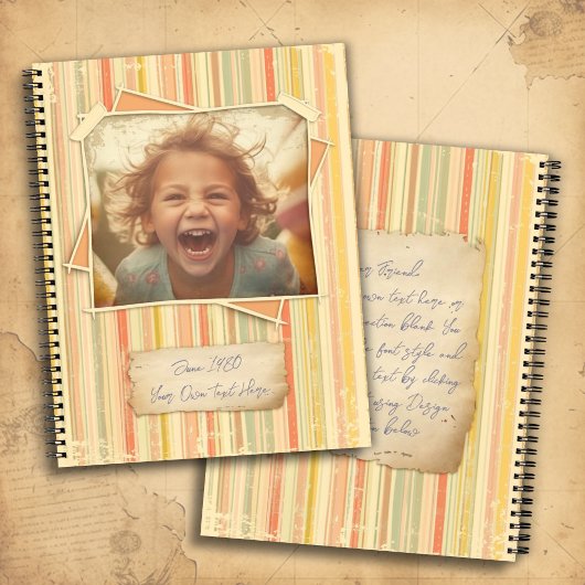 郷愁。フォトエフェグランジクトテンプレートヴィンテージ ノートブック