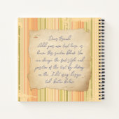 郷愁。フォトエフェグランジクトテンプレートヴィンテージ ノートブック (裏面)