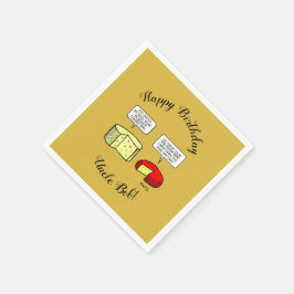郷（ごう）田（だ）さんとジャック（たっ）チーズ（ちーじ）のテイスト誕生パーティー スタンダードカクテルナプキン