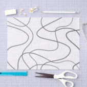 都モダン市や抽象芸術パターン曲線、波線 薄葉紙 (クラフト)