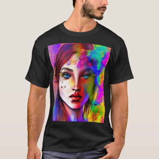 都会に強い女性 Tシャツ (正面)