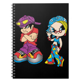 都会のキャラクタードゥオTシャツ ノートブック