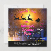 都会のクリスマスパーティー 招待状 (正面)