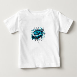 "都会のグルートの雰囲気 ストリートスタイルのファンアートプリント ベビーTシャツ