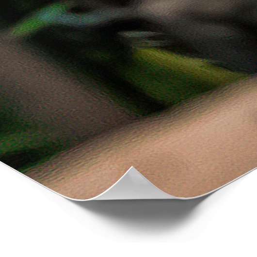 都会のジャングル。植物と冬の庭、花。 ポスター (角)