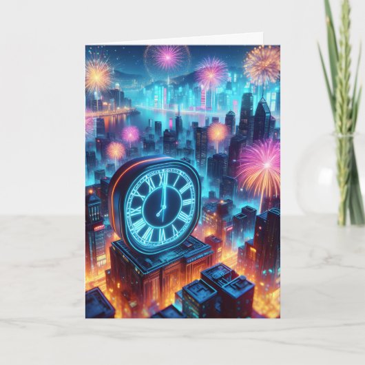 都会の幸せな新年 シーズンカード (正面)