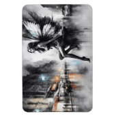 都会の闇の妖精ファンタジー未来的なゴシックの街 マグネット (縦)