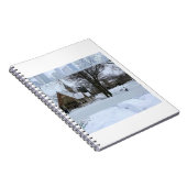 都会の魔法の雪景色 - 冬の街 ノートブック (右側)