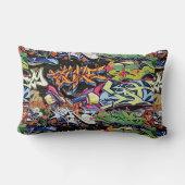 都会人の落書きの装飾用クッション ランバークッション (裏面)