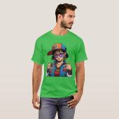 都会的でおしゃれなアニメファミリー Tシャツ (正面フル)