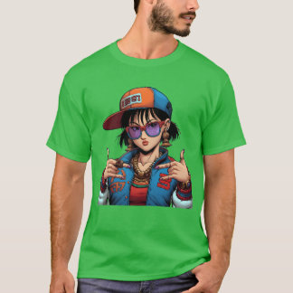 都会的でおしゃれなアニメファミリー Tシャツ
