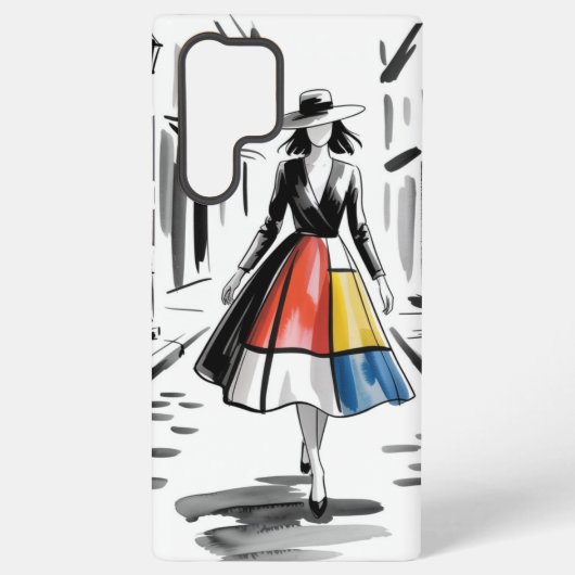 都会的なおしゃれアート SAMSUNG GALAXYケース (裏面)