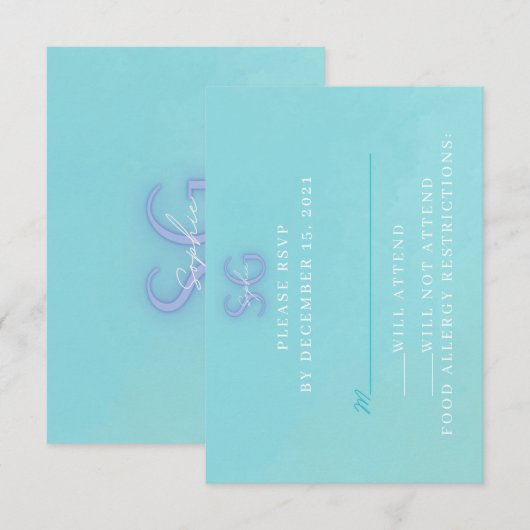 都内での出席依頼 出欠カード (正面/裏面)