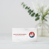 都市および住宅ロゴ |不動産仲介業者 名刺 (スタンド正面)