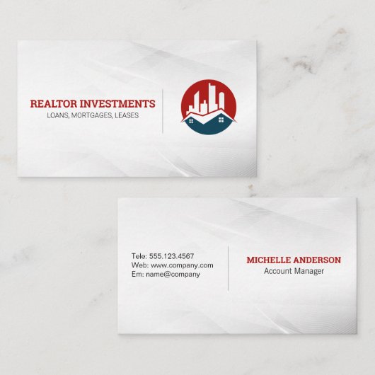 都市および住宅ロゴ |不動産仲介業者 名刺 (正面/裏面)