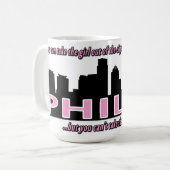 都市から......女の子を取ることができます コーヒーマグカップ (正面左)