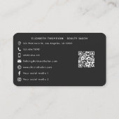 都市きらめくヒップホップサロンChic for Trendsetter 名刺 (裏面)