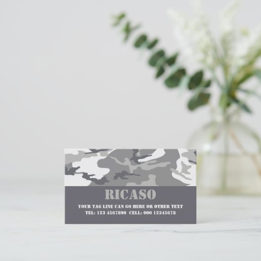 都市ごまかされたパターン 名刺 (スタンド正面)