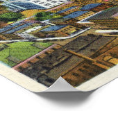 都市とコネチカットの空中表示 ポスター (角)