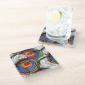 都市のグランジ渦 ガラスコースター (アングル)