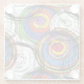 都市のグランジ渦 ガラスコースター (裏面)